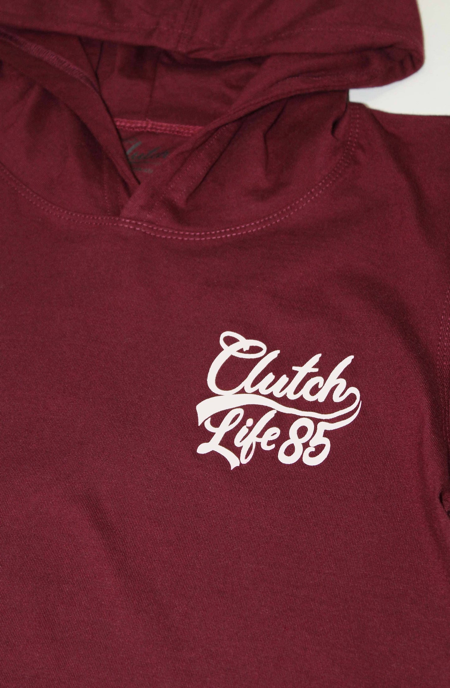 Signature Scoop Hooded Tee - Burgundy