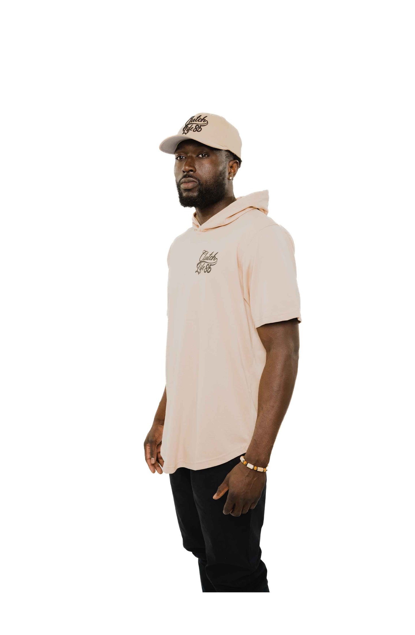 Signature Scoop Hooded Tee - Cream