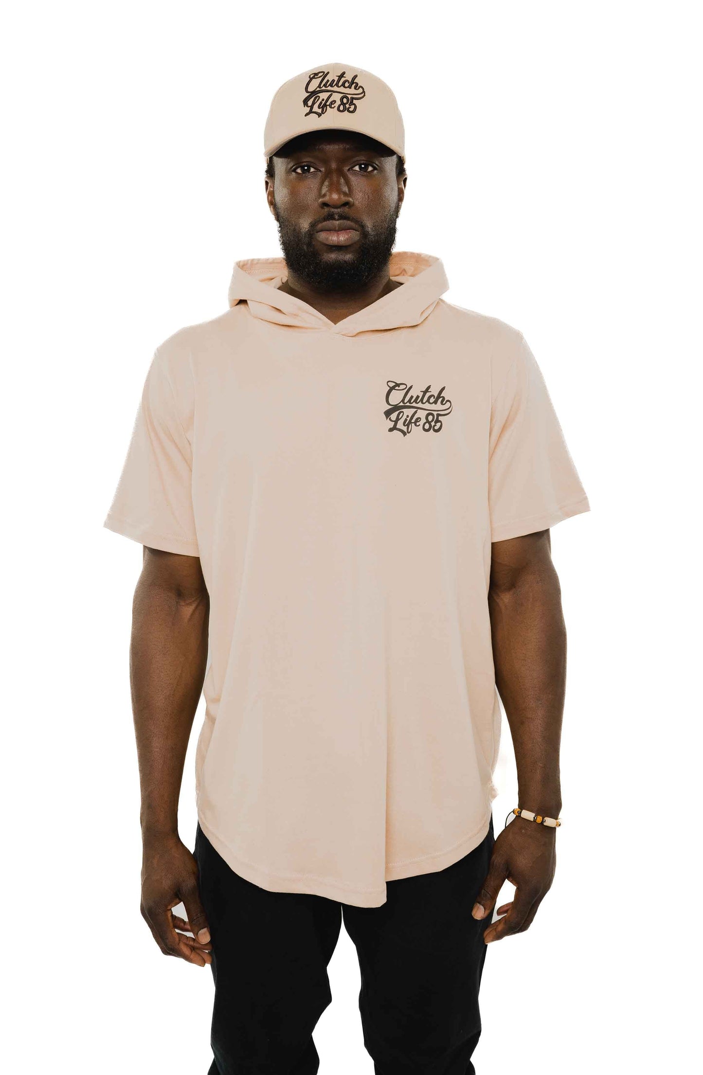 Signature Scoop Hooded Tee - Cream