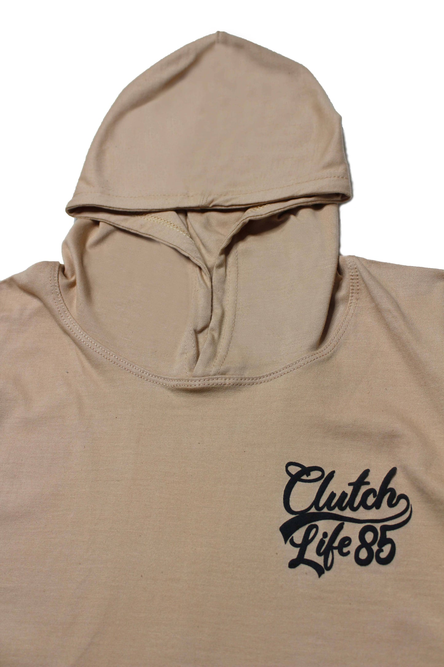 Signature Scoop Hooded Tee - Cream