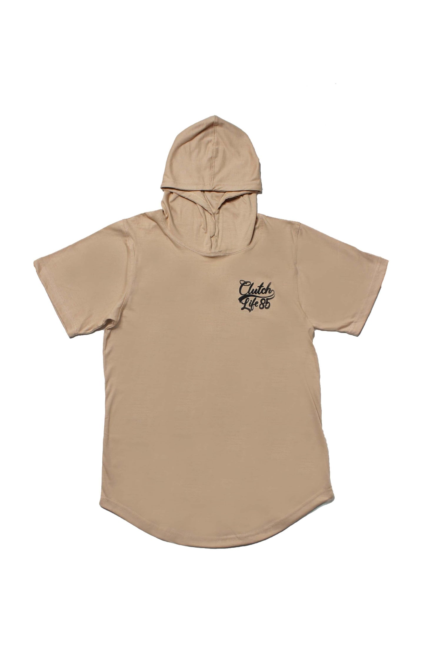 Signature Scoop Hooded Tee - Cream