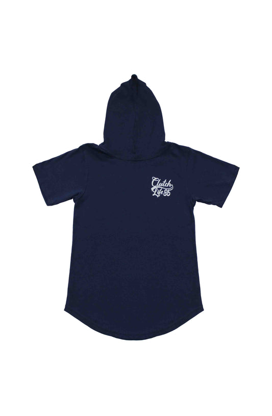 Signature Scoop Hooded Tee - Navy