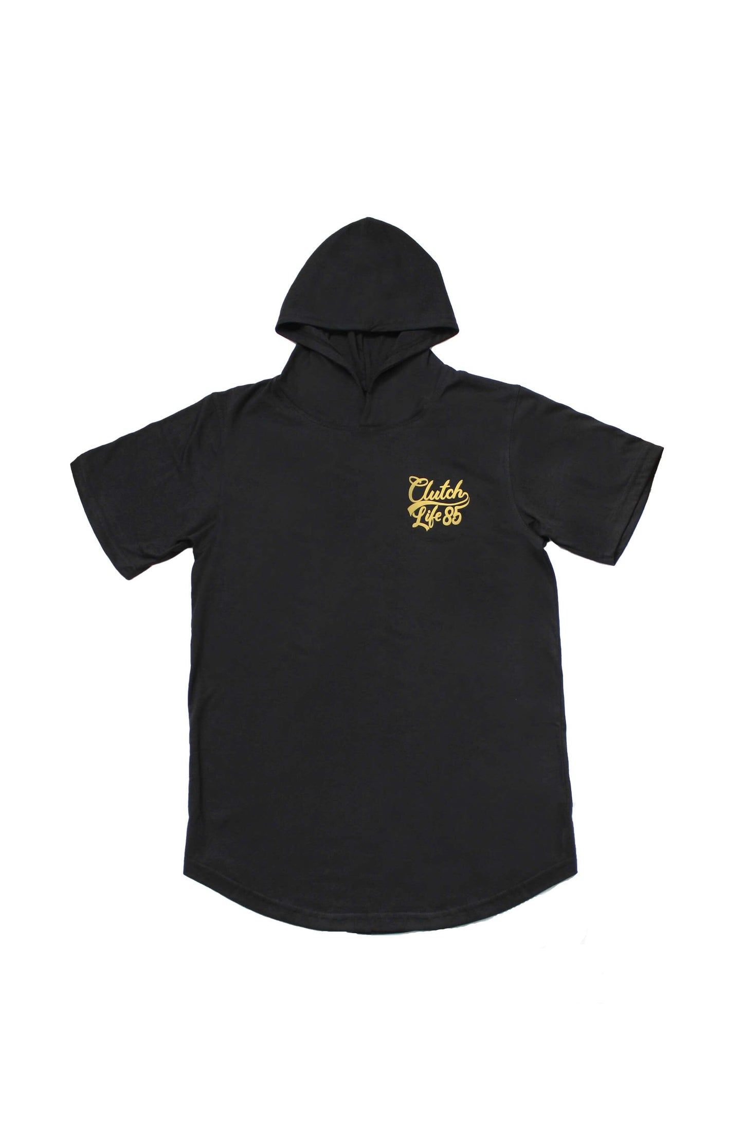 Signature Scoop Hooded Tee - Black