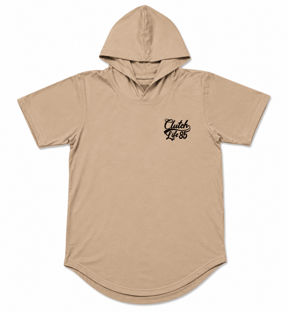 Signature Scoop Hooded Tee - Cream