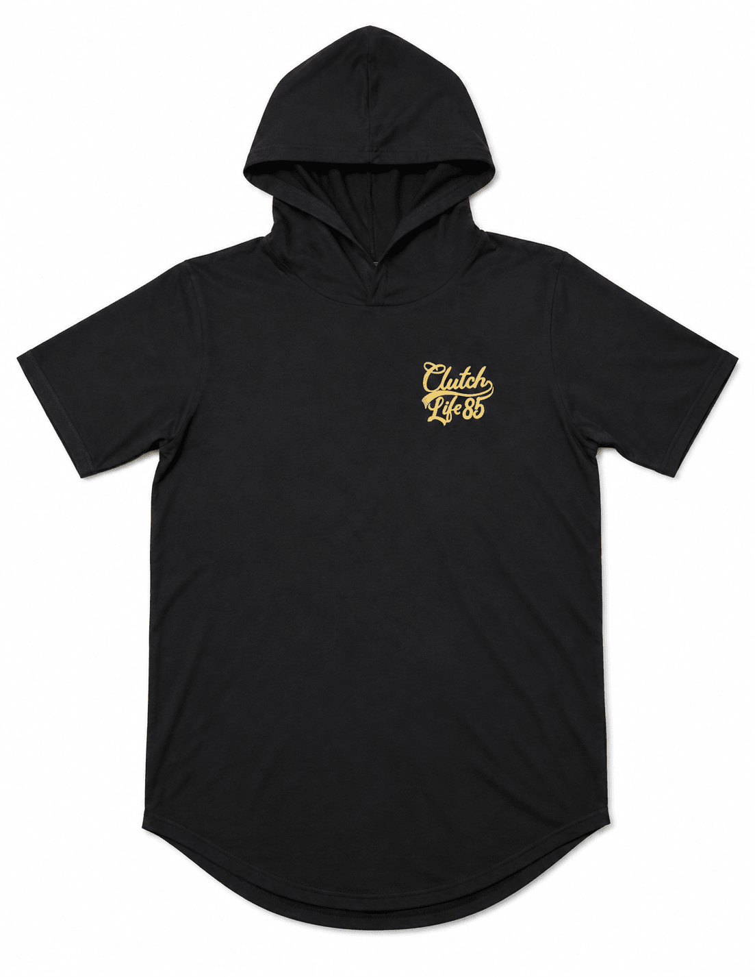 Signature Scoop Hooded Tee - Black